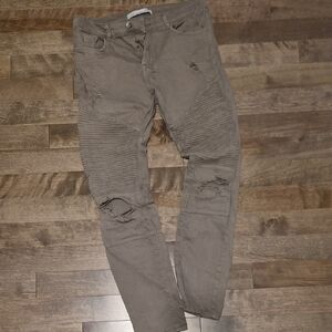 Zara Man Taupe Casual Pants